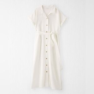 Chic Cream Button-Front Maxi Dress